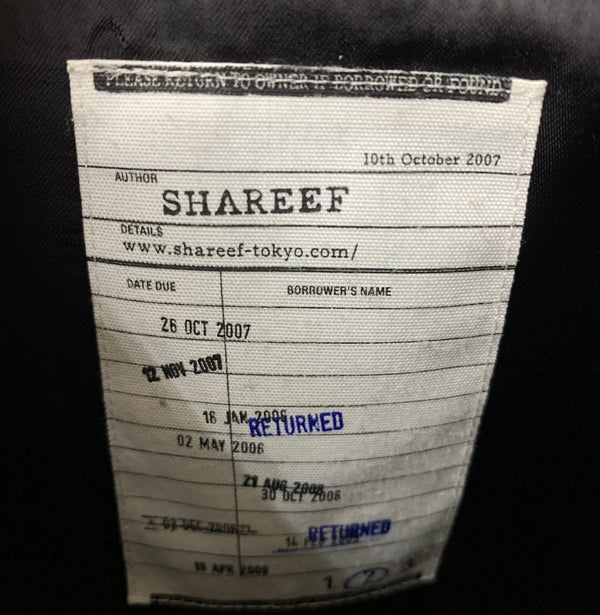 シャリーフ SHAREEF 17AW STUDIOUS限定 ブルゾン 17711710 ジャケット ロゴ ブラック 2サイズ 201MT-2036