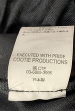 クーティー COOTIE executed with pride センタープレス ストレート スラックス ロゴ ブラック Sサイズ 201MB-534