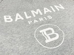 バルマン BALMAIN BALMAIN HOMME バルマンオム ロゴ クルーネック スウェット トレーナー JQ005B027 XL スウェット ロゴ グレー LLサイズ 101MT-2090