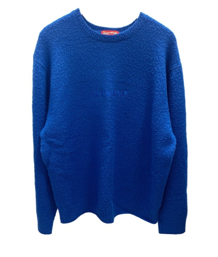 シュプリーム SUPREME Pilled Sweater Royal 21FW プルオーバー ニット 青 XL セーター ロゴ ブルー LLサイズ  101MT-2101