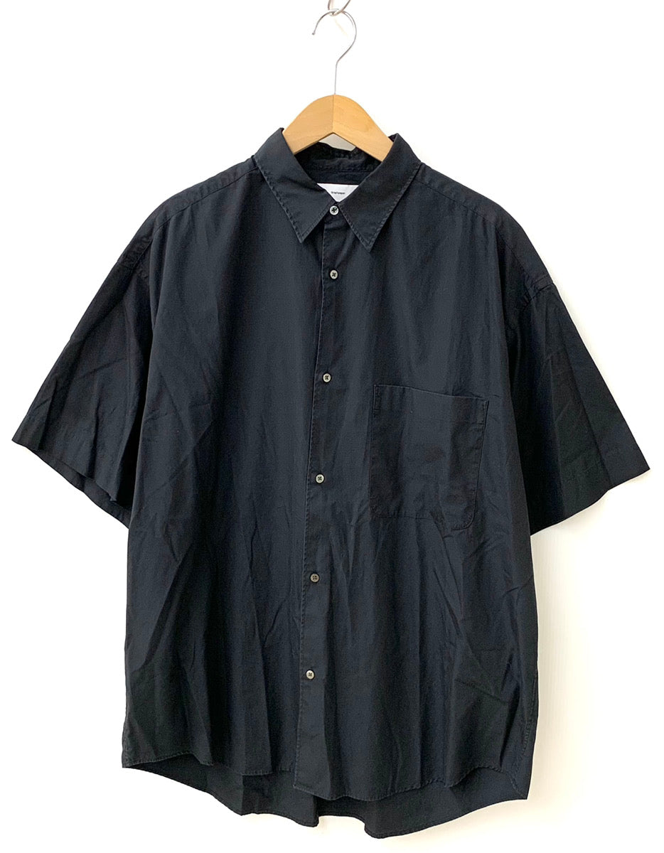 グラフペーパー Graphpaper BROAD S/S OVERSIZED REGULAR COLLAR SHIRT