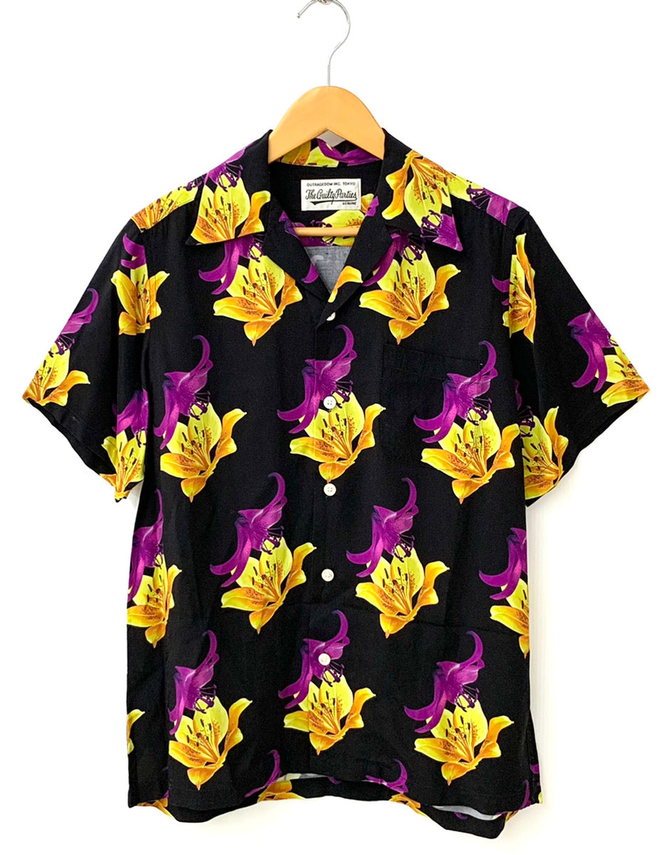 wacko maria アロハ Hawaiian Shirt ユリ 伊勢丹-