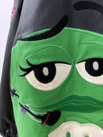 ジェフハミルトン JEFF HAMILTON m&m's レザー レーシング  ジャケット キャラクター ブラック LLサイズ 201MT-452