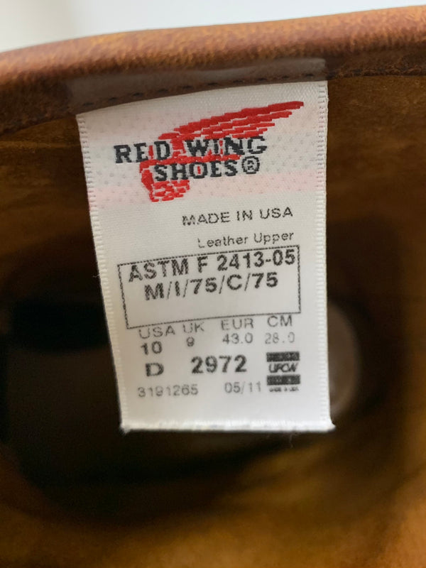 レッドウイング RED WING エンジニアブーツ ENGINEER BOOTS ラフ＆タフ 2972 メンズ靴 ブーツ その他 ロゴ ブラウン 28cm 201-shoes555