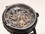 DANIEL&DOUGLAS ダニエルアンドダグラス 腕時計 自動巻き 手巻き スケルトン オートマチック ブラック メンズ DD8805 (UD-49)