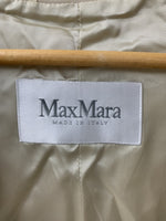 マックスマーラ Max Mara トレンチコート ロングジャケット ジャケット 無地 ベージュ 201LT-162