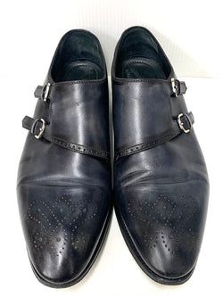 ボントーニ BONTONI ダブルモンクストラップ レザーシューズ メンズ靴 ビジネスシューズ 44cm 201-shoes549