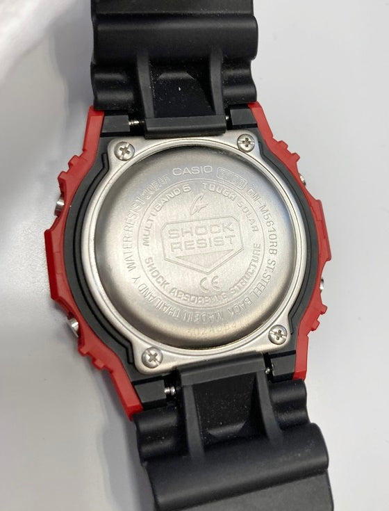 ジーショック G-SHOCK カシオ CASIO カラーブロック スクエアモデル 黒×赤 ブラック×レッド バイカラー タフソーラー GW-M5610RB メンズ腕時計ブラック 101watch-51