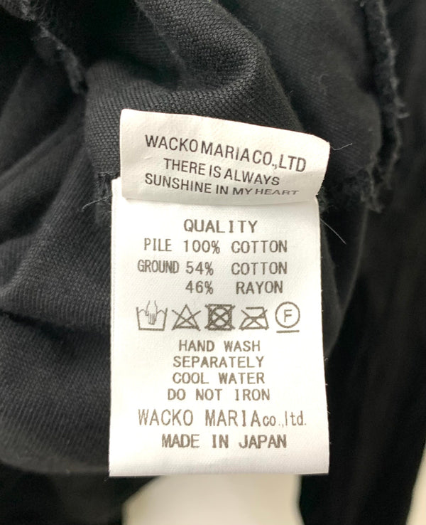 ワコマリア WACKO MARIA ベロアセットアップ  ジャケット ロゴ ブラック Mサイズ 201MT-1654