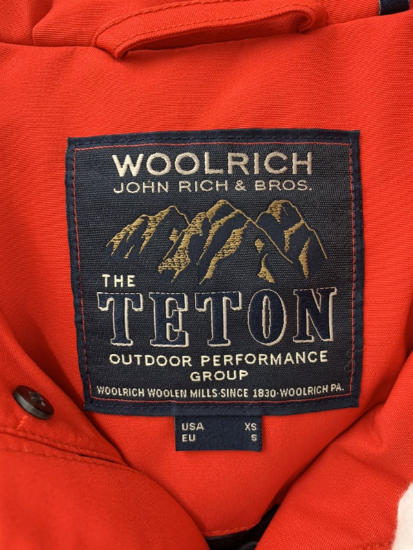 ウールリッチ WOOLRICH ダウンジャケット サイズUSA/XS 1602320 ジャケット ワンポイント レッド SSサイズ 201MT-755