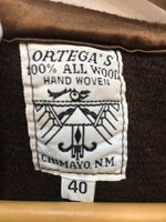 オルテガ  ORTEGA’S  チマヨベスト  コンチョボタン サイズ 40  ベスト 総柄 ブラウン