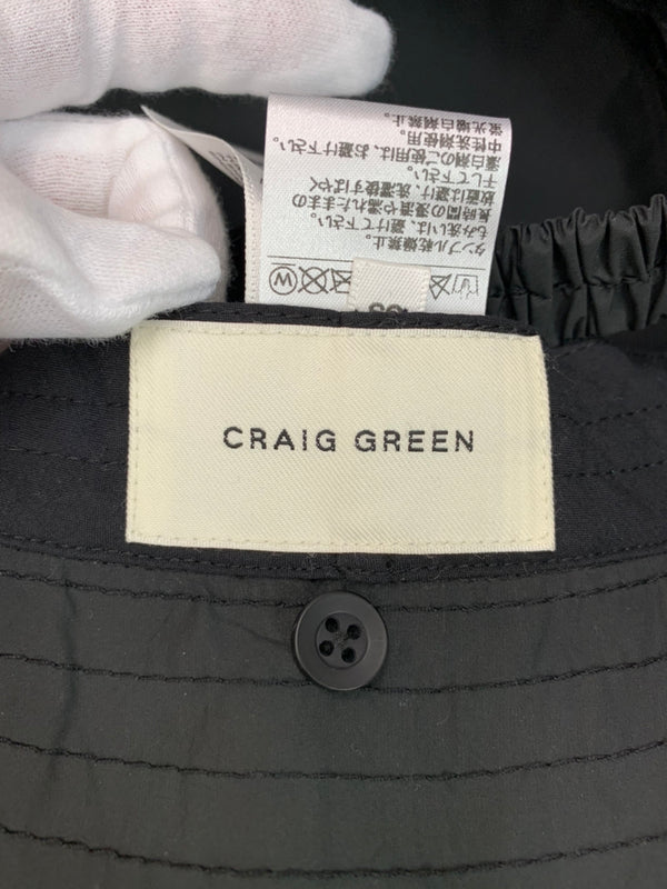 【中古】クレイググリーン CRAIG GREEN ドローストリング バケットハット バケハ OSサイズ CGSS22CWOHAT02 帽子 メンズ帽子 ハット 無地 ブラック 201goods-127