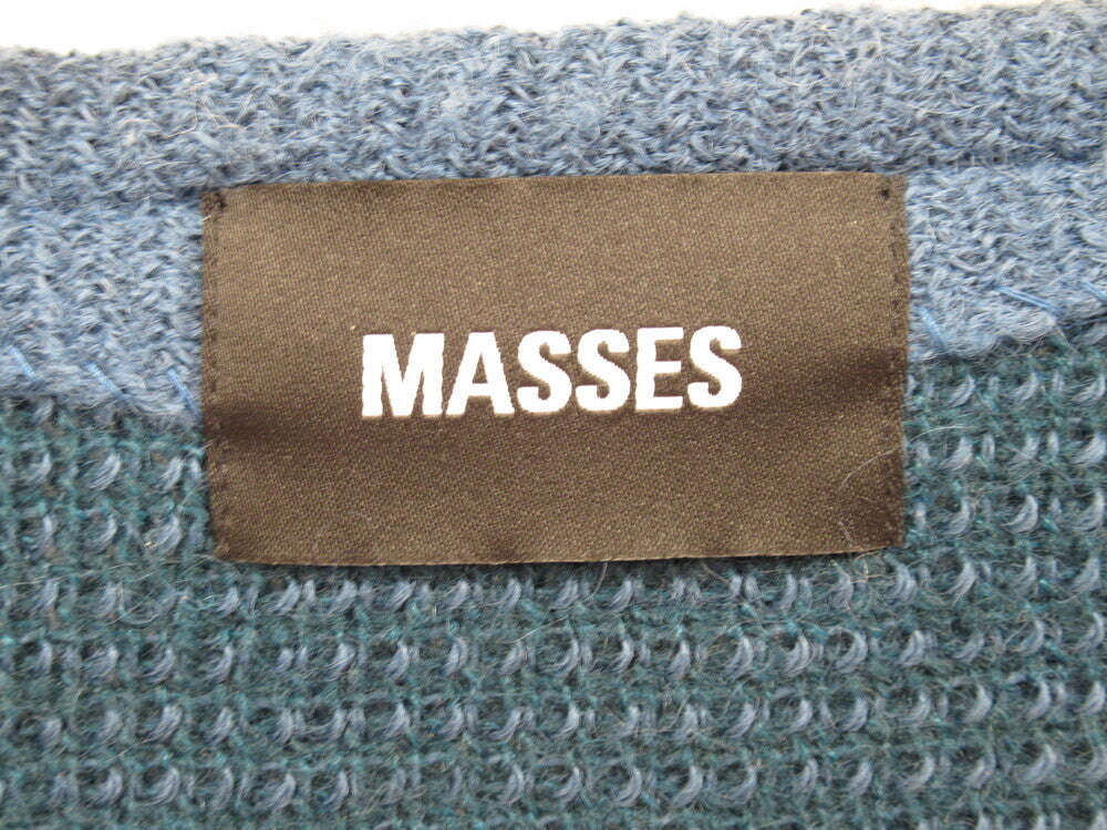 MASSES マシス MOHAIR CARDIGAN BLUE モヘア カーディガン ブルー