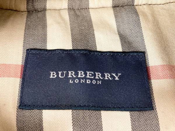 バーバリー Burberry BURBERRY LONDON ダウンベスト レザー ウール 茶  38 ベスト 総柄 ブラウン 101MT-1212