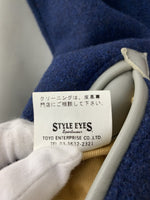 スタイルアイズ Style eyes スタジャン ウール  SE10074 SE10075 ジャケット 刺繍 ネイビー 201MT-490