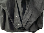 ポータークラシック PORTER CLASSIC ロールアップシャツ ROLL UP SHIRT 長袖シャツ 無地 ブラック Mサイズ 201MT-1850