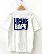 アベイシングエイプ A BATHING APE URSUS BAPE TEE クルーネック Tシャツ プリント ホワイト Lサイズ 201MT-909