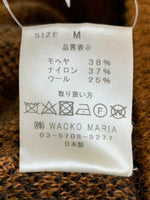 ワコマリア WACKO MARIA レオパード モヘア  セーター ロゴ ブラウン Mサイズ 201MT-1795