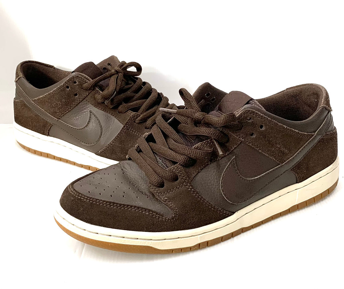 ナイキ NIKE スケートボーディング ダンク ロー プロ DUNK LOW PRO SB IW 819674-221 メンズ靴 スニーカー ロゴ  ブラウン 28.5cm 201-shoes507