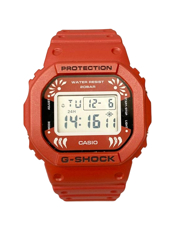 ジーショック G-SHOCK CASIO カシオ DARUMA だるま 達磨 レッド系 赤 時計 DW-5600DA-4JR メンズ腕時計101watch-35