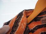 テンダーロイン TENDERLOIN タイガーストライプ 半袖シャツ コットンシャツ カジュアルシャツ トップス 日本製 総柄 XL 半袖シャツ ボーダー オレンジ LLサイズ 101MT-983
