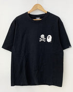 アベイシングエイプ A BATHING APE NEIGHBORHOOD ネイバーフッド APE × NBHD Tシャツ プリント ブラック 3Lサイズ 201MT-260