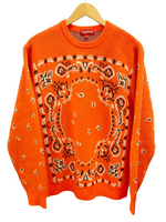 シュプリーム SUPREME Bandana Sweater Orange バンダナ セーター プル 