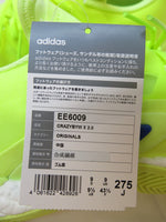 adidas/アディダス/スニーカー/靴/カジュアルシューズ/シューズ/イエロー/蛍光/27.5cm/メッシュ/CRAZY/クレイジー/Originals/アディダスオリジナルス/EE6009/ハイレゾ