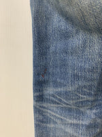 ヒステリックグラマー HYSTERIC GLAMOUR スタッズ デニムパンツ ジーンズ ダメージ デニム 無地 ブルー 201MB-189