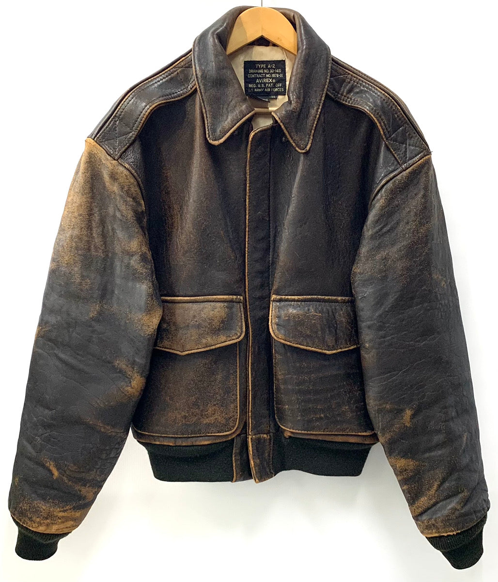 AVIREX type A-2 leather Jacket666