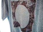ナンバーナイン NUMBER (N)INE ラメプリント 半袖Tシャツ 半袖カットソー トップス 日本製 サイズ３ Tシャツ プリント グレー 101MT-413