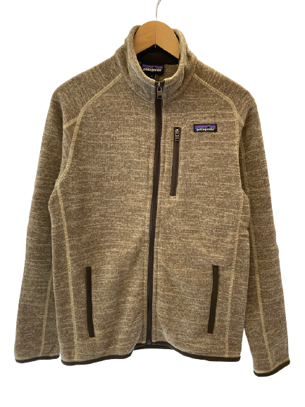 パタゴニア PATAGONIA patagonia フリースジャケット ロゴ ジップ ライトアウター スリランカ製  25528FA19　 ジャケット ワンポイント ベージュ Sサイズ 101MT-292