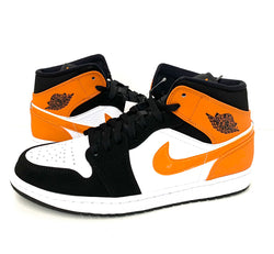 ナイキ NIKE エア ジョーダン 1 ミッド AIR JORDAN 1 MID "SHATTERED BACKBOARD"BLACK/STARFISH-STARFISH- 554724-058 メンズ靴 スニーカー ロゴ オレンジ 201-shoes173