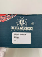ジョージコックス GEORGE COX ラバーソール パイソン 型押し Dリング 厚底シューズ 3588 メンズ靴 ブーツ その他 総柄 グレー 201-shoes151