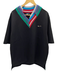 カラー kolor kolor BEACON C Tops Pe 鹿の子Tシャツ 半袖 トップス ロゴ 黒 Made in JAPAN 22SCL-T03202 サイズ 3 トップスその他 ワンポイント ブラック 101MT-1965