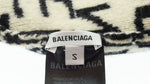 バレンシアガ BALENCIAGA 2019AW ロゴ総柄 ニットキャップ 帽子 メンズ帽子 ニット帽 総柄 ブラック 103hat-4
