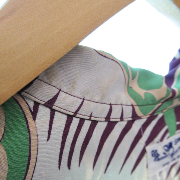 サンサーフ SUN SURF アロハシャツ カジュアルシャツ オープンカラーシャツ ANTHURIUM アンスリウム 半袖シャツ トップス  日本製 SS34853 半袖シャツ 総柄 ワインレッド Sサイズ 101MT-1057