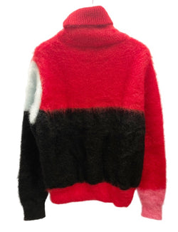 サイバーダイン CYbERdYNE LIBBIT Mohair sweater TOKKURi RED リビットモヘアセーター とっくり タートル  ハイネック ワンサイズ セーター ボーダー マルチカラー フリーサイズ 101MT-1923