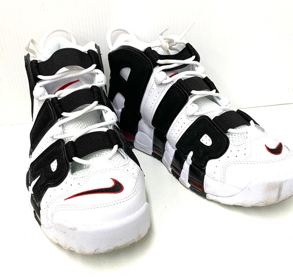 ナイキ NIKE モアアップテンポ AIR MORE UPTEMPO "WHITE/BLACK/UNIVERSITY RED" 414962-105 メンズ靴 スニーカー ロゴ ホワイト 201-shoes433
