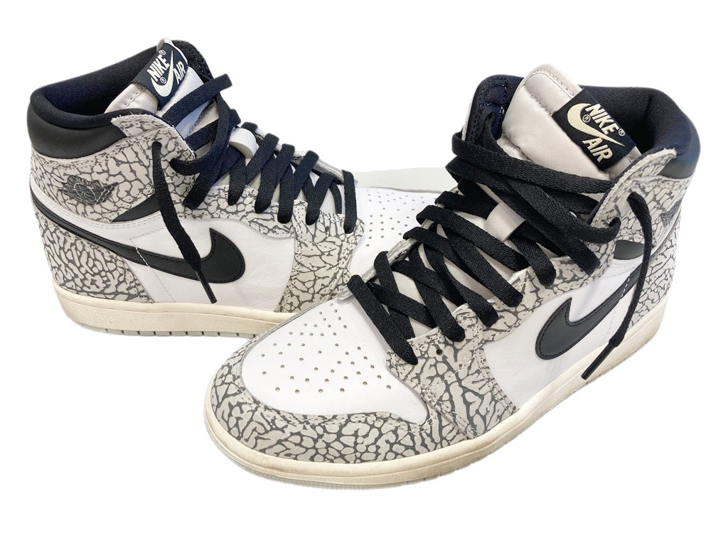 ジョーダン JORDAN NIKE AIR JORDAN 1 RETRO HIGH OG TECH GREY/MUSLIN