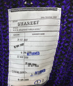 シャリーフ SHAREEF MOLE STRIPE PULL OVER RE NECK 19715061 セーター パープル Sサイズ 201MT-1718