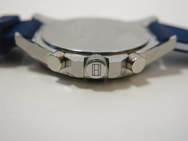 トミーヒルフィガー TOMMY HILFIGER 腕時計 Bank MASON 1791791 時計 ブルー クオーツ watch ウォッチ 箱付き メンズ (UD-44)
