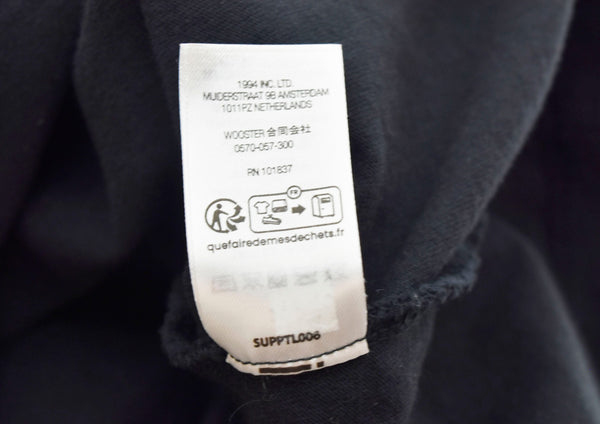 シュプリーム SUPREME 23SS Washed Script Top ウォッシュ スクリプトトップ Tシャツ  黒 Tシャツ ロゴ ブラック Lサイズ 103MT-154