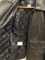 アビレックス AVIREX アヴィレックス レザージャケット  山羊革 ブラック系 黒 米国製  2191002 ジャケット 無地 ブラック Mサイズ 101MT-1413