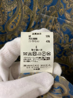 ワコマリア WACKO MARIA GUILTY PARTIES 日本製 長袖シャツ ペイズリー グリーン Sサイズ 201MT-1431