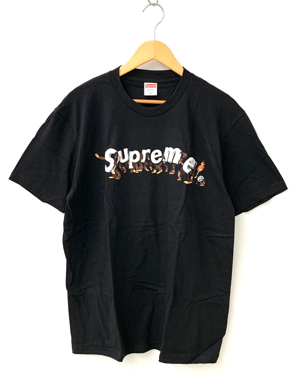 シュプリーム SUPREME Apes Tee クルーネック 猿 モンキー Tシャツ ロゴ ブラック Mサイズ 201MT-911