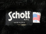 Schott ショット シングルトラッカージャケット シングルライダース ライナー付 レザー 革ジャン ブラック サイズ36 メンズ (TP-665)
