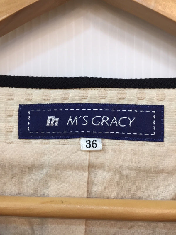 M'S GRACY エムズグレイシー ジャケット ベージュ 新品 タグ付き サイズ36