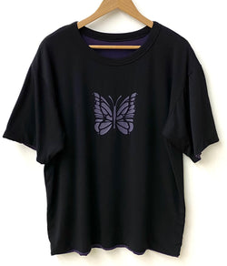 ニードルス Needles ロゴプリントTシャツ KP238 Tシャツ ロゴ ブラック Mサイズ 201MT-1990