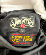 スカルワークス SKULL WORKS × CROWS WORST 10周年 50着限定 デスラビットガール リバーシブル スカジャン ブルゾン ジャケット 刺繍 ブラック Mサイズ 201MT-1176